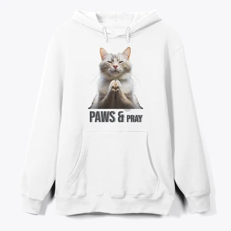 Paws & Pray Cat T-Shirt.