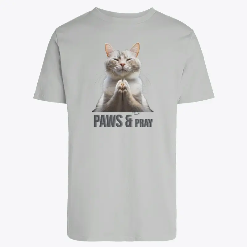 Paws & Pray Cat T-Shirt.